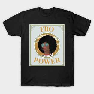 Fro Power (retro empowered woman) T-Shirt